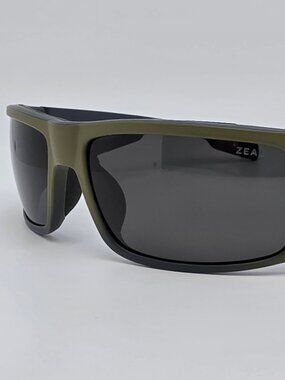 Zeal Snapshot 10962 Faded Fatigue Frame Polarized Dark Grey Lens Sunglasses 61mm